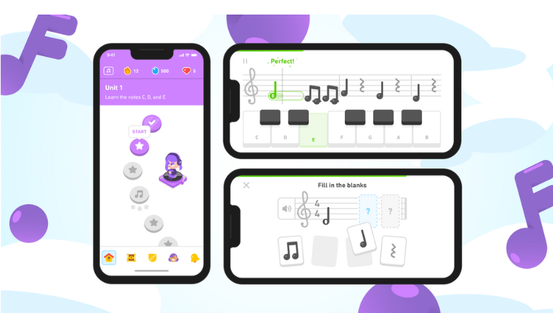 Leia mais sobre o artigo Como o Novo Curso de Música do Duolingo Está Revolucionando as Aulas de Piano e Música Online